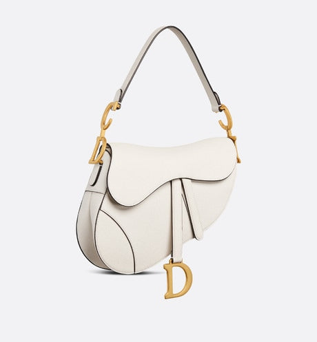 Saddle Bag with Strap • Latte Grained Calfskin