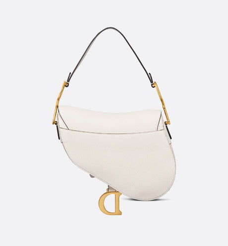 Saddle Bag with Strap • Latte Grained Calfskin