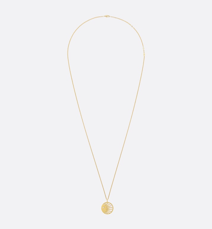Rose Céleste Necklace • Yellow Gold, Diamonds, Mother-of-Pearl and Onyx