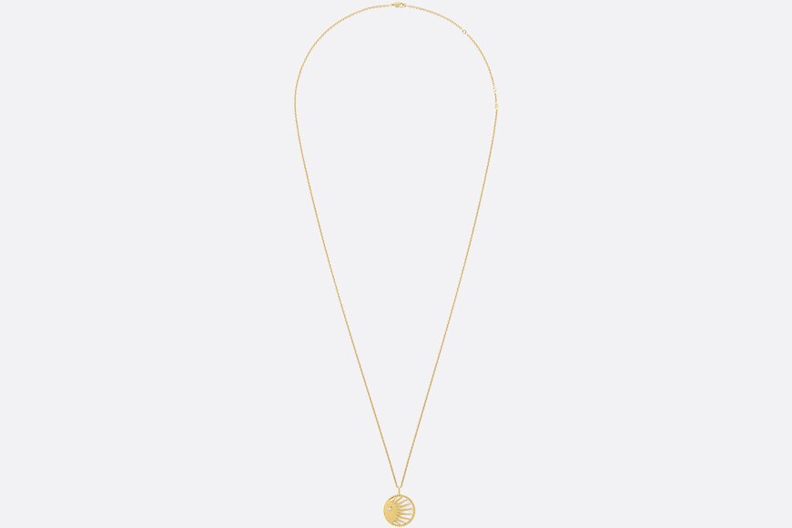 Rose Céleste Necklace • Yellow Gold, Diamonds, Mother-of-Pearl and Onyx