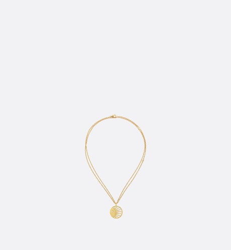 Rose Céleste Necklace • Yellow Gold, Diamonds, Mother-of-Pearl and Onyx