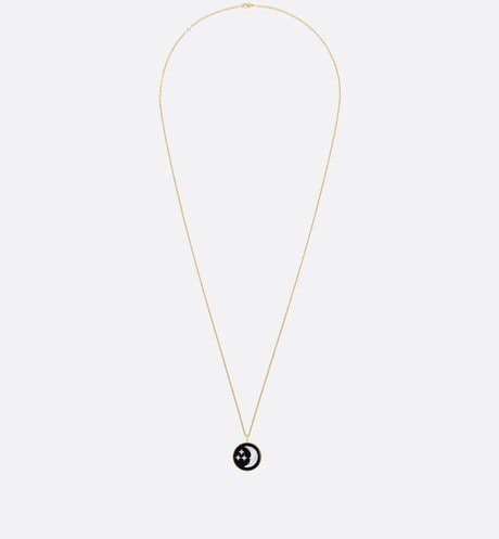 Rose Céleste Necklace • Yellow Gold, Diamonds, Mother-of-Pearl and Onyx