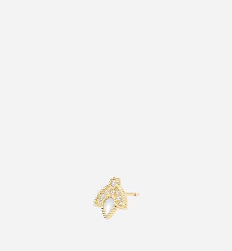 Rose Des Vents Earring • Yellow Gold, Diamonds and Mother-of-Pearl