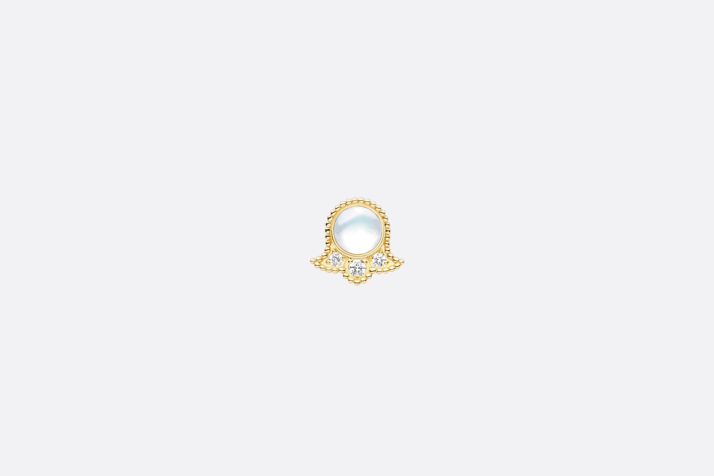 Rose Des Vents Earring • Yellow Gold, Diamonds and Mother-of-Pearl
