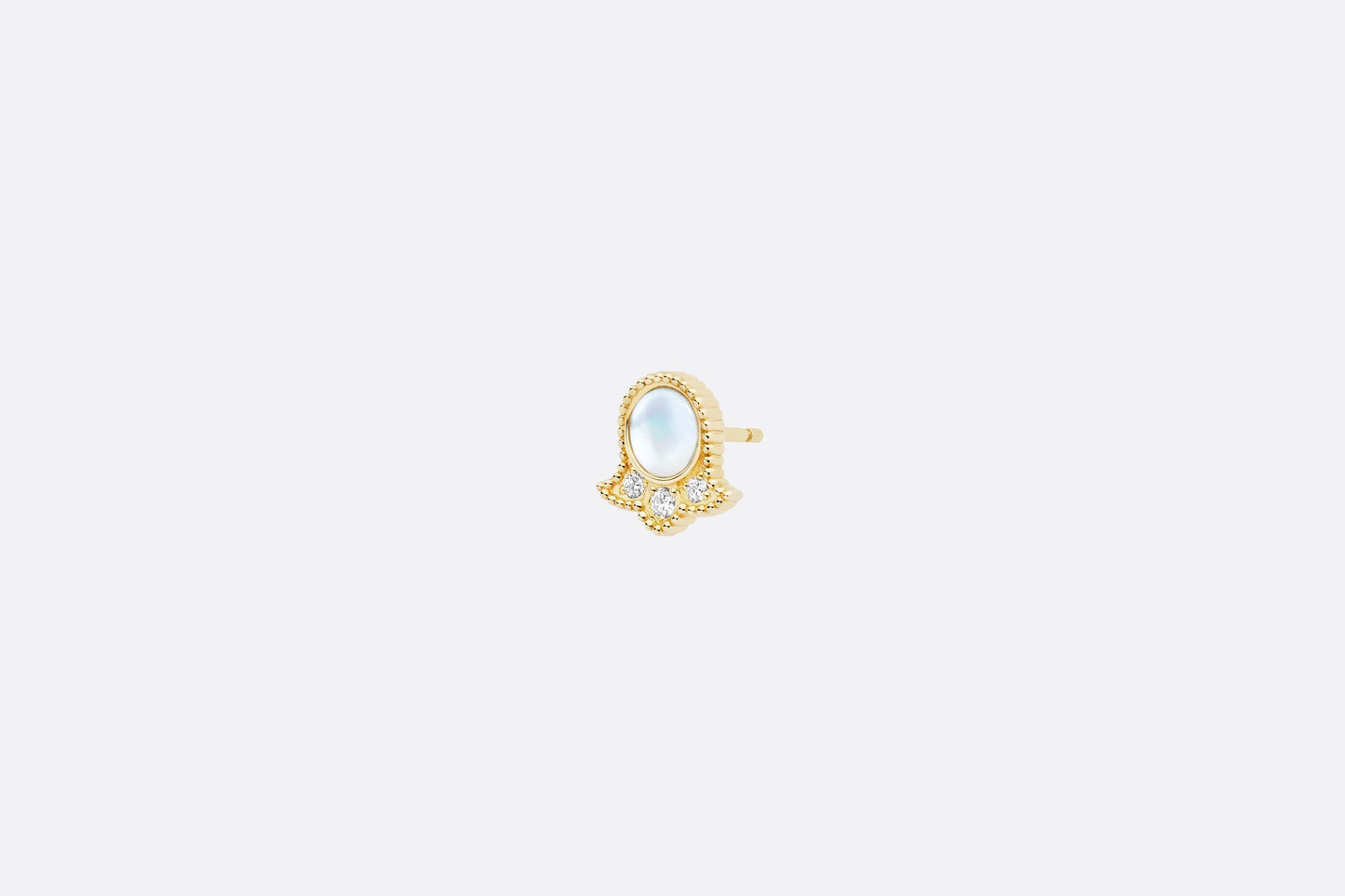 Rose Des Vents Earring • Yellow Gold, Diamonds and Mother-of-Pearl