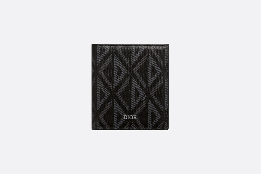 Vertical Wallet • Black CD Diamond Canvas