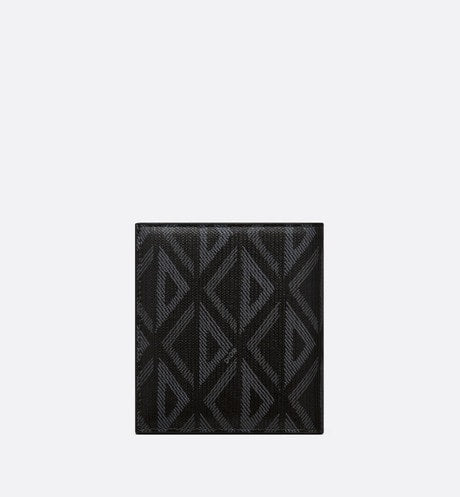 Vertical Wallet • Black CD Diamond Canvas
