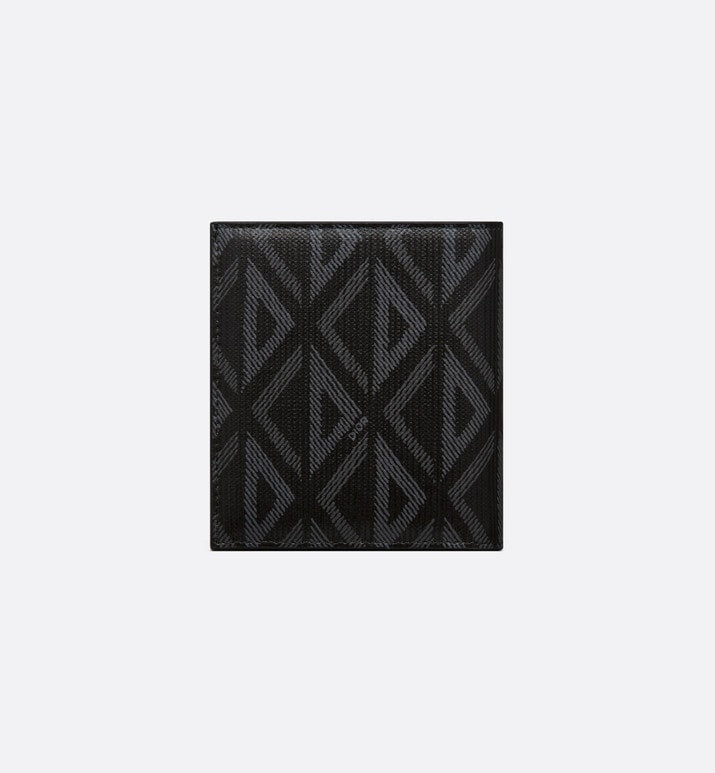 Vertical Wallet • Black CD Diamond Canvas