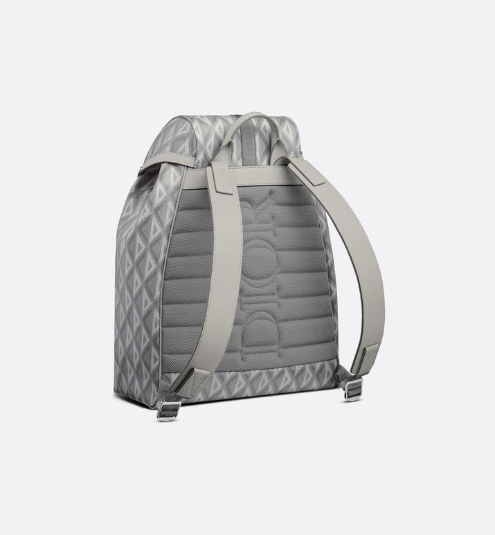 Dior Hit the Road Backpack • Dior Gray CD Diamond Canvas and Smooth Calfskin