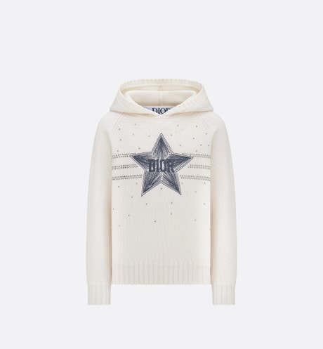 Kid's Hooded Sweater • Ivory Wool Knit