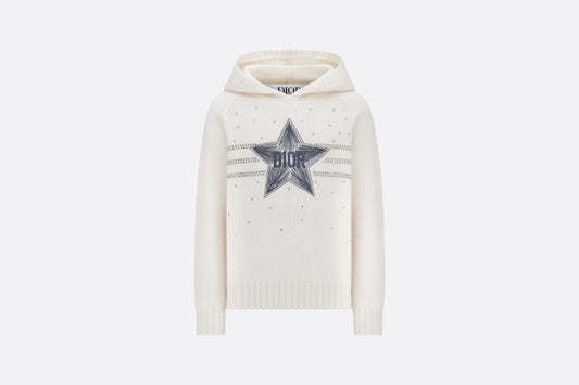 Kid's Hooded Sweater • Ivory Wool Knit