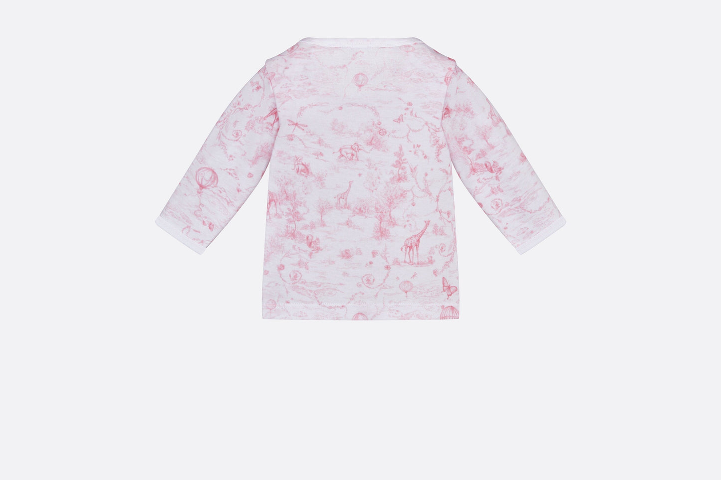 Newborn Gift Set • Ivory Cotton Jersey Printed with Pale Pink Toile de Jouy