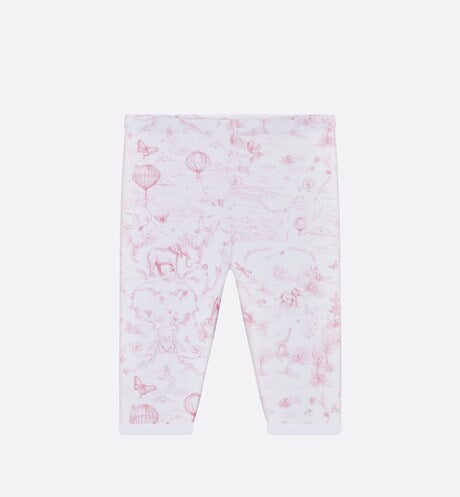 Newborn Gift Set • Ivory Cotton Jersey Printed with Pale Pink Toile de Jouy