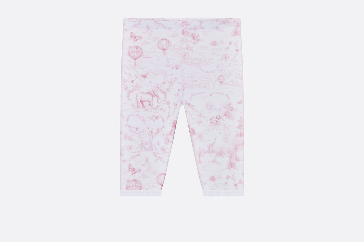 Newborn Gift Set • Ivory Cotton Jersey Printed with Pale Pink Toile de Jouy