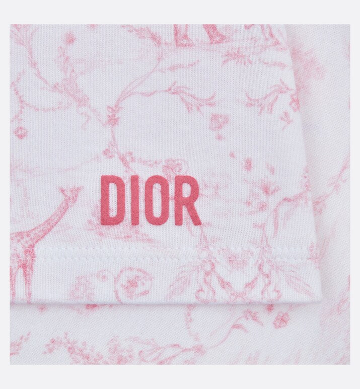 Newborn Gift Set • Ivory Cotton Jersey Printed with Pale Pink Toile de Jouy