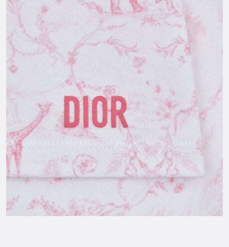 Newborn Gift Set • Ivory Cotton Jersey Printed with Pale Pink Toile de Jouy