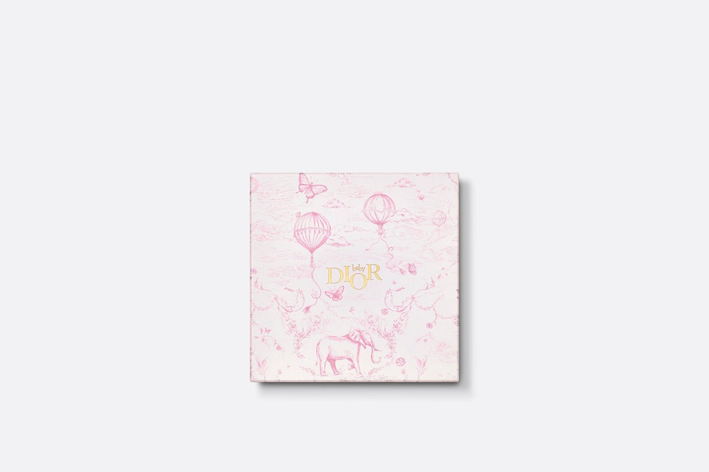 Newborn Gift Set • Ivory Cotton Jersey Printed with Pale Pink Toile de Jouy