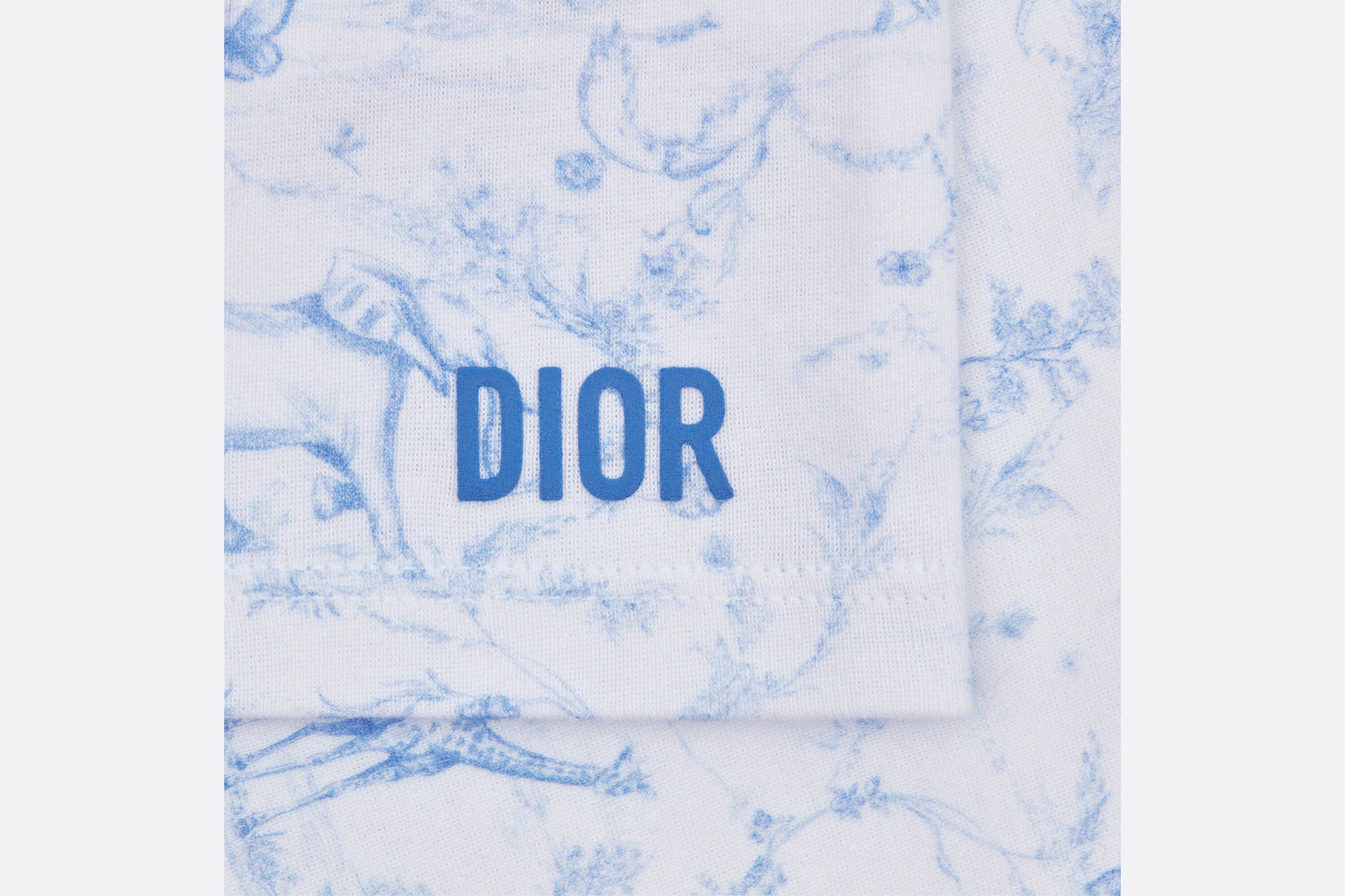 Newborn Gift Set • Ivory Cotton Jersey Printed with Sky Blue Toile de Jouy