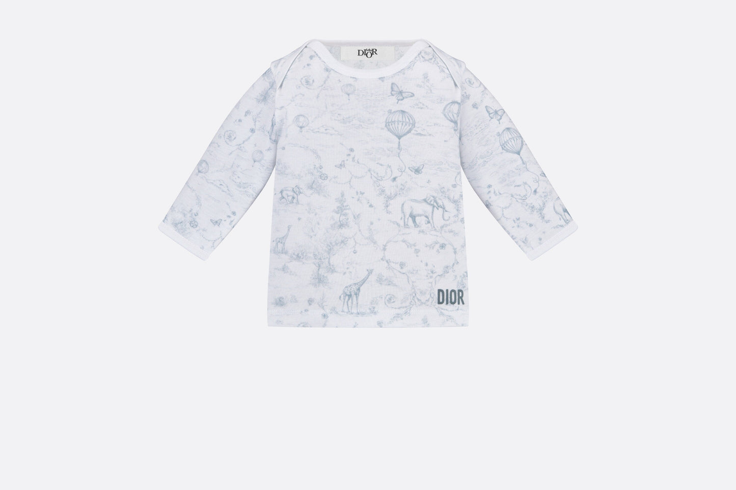 Newborn Gift Set • Ivory Cotton Jersey Printed with Light Gray Toile de Jouy