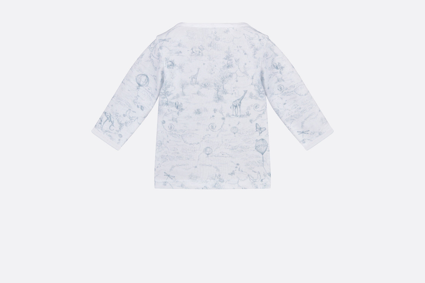 Newborn Gift Set • Ivory Cotton Jersey Printed with Light Gray Toile de Jouy