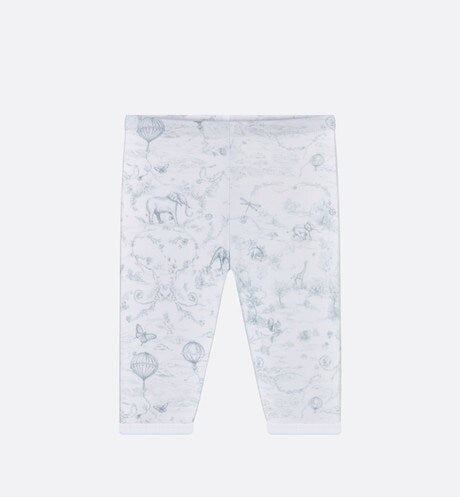 Newborn Gift Set • Ivory Cotton Jersey Printed with Light Gray Toile de Jouy