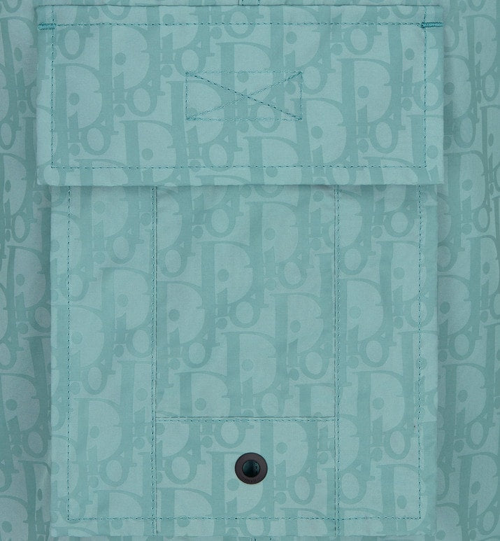 Dior Oblique Swim Shorts • Sea Green Technical Fabric