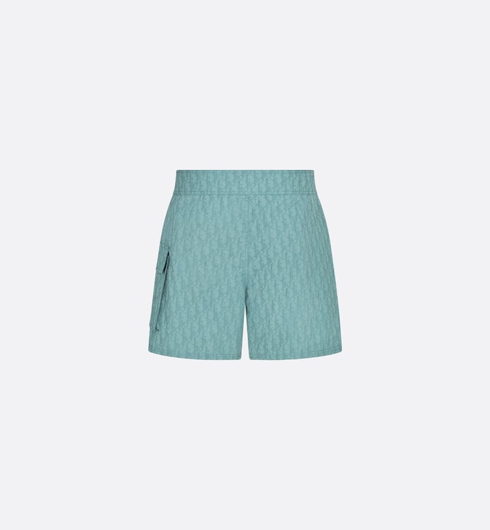 Dior Oblique Swim Shorts • Sea Green Technical Fabric