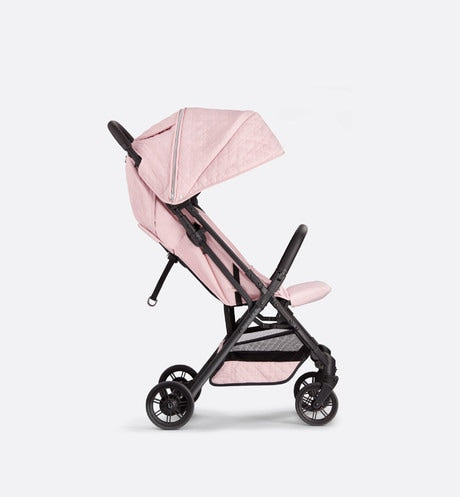 Stroller • Powder Pink Water-Repellent Cannage Canvas