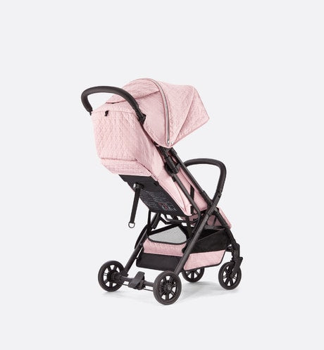 Stroller • Powder Pink Water-Repellent Cannage Canvas