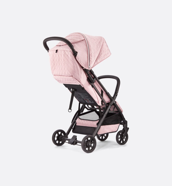 Stroller • Powder Pink Water-Repellent Cannage Canvas