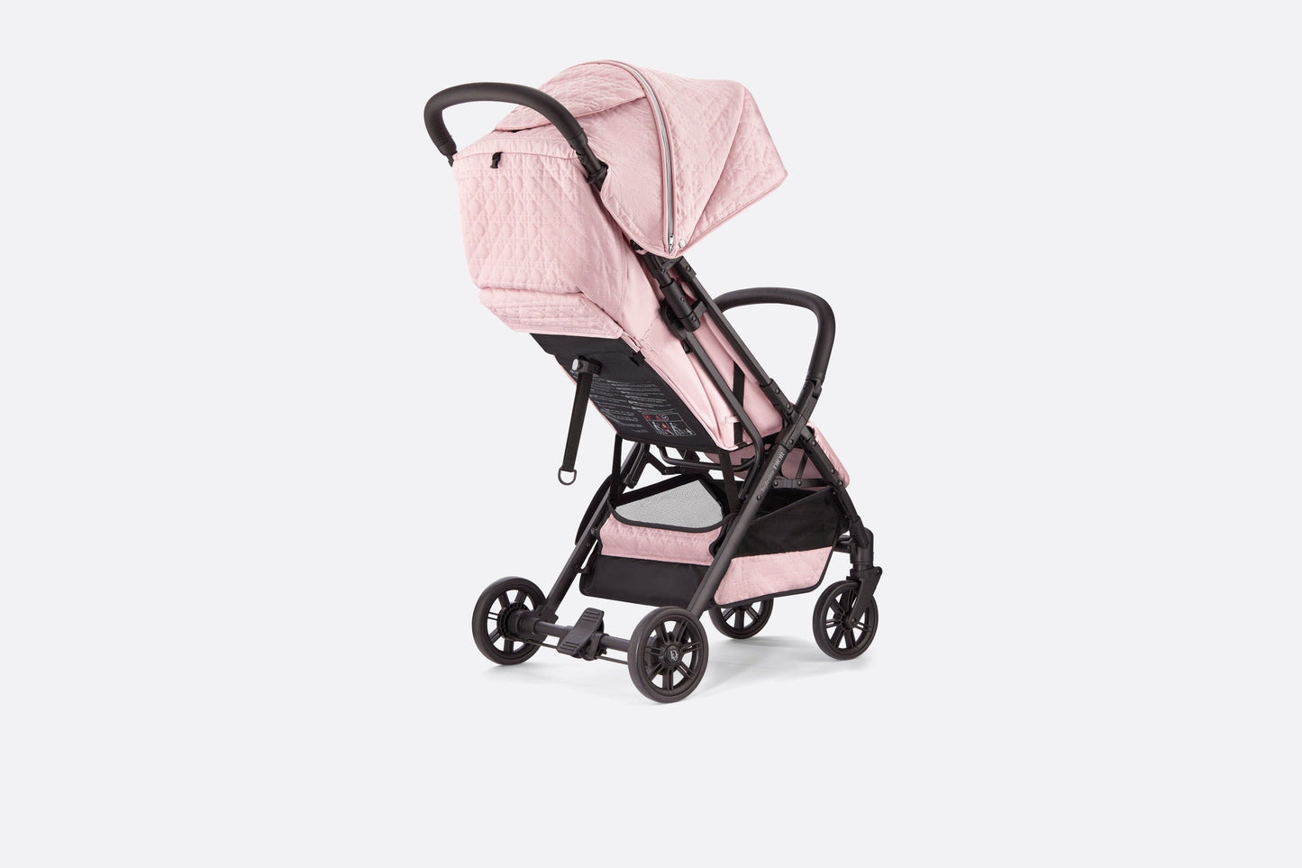 Stroller • Powder Pink Water-Repellent Cannage Canvas