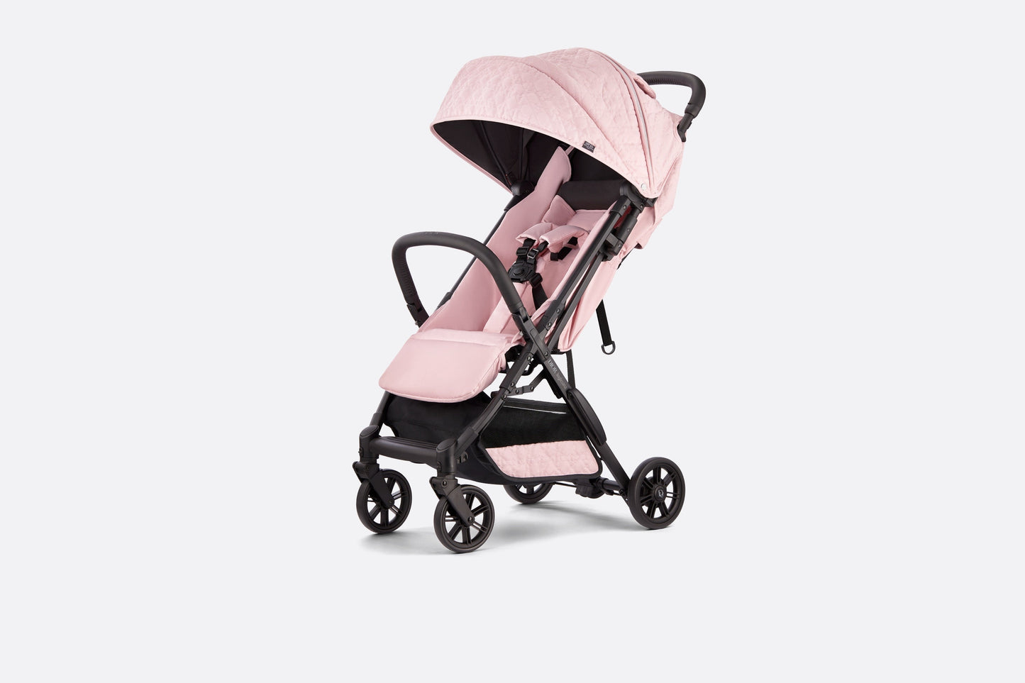 Stroller • Powder Pink Water-Repellent Cannage Canvas