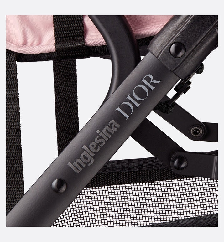 Stroller • Powder Pink Water-Repellent Cannage Canvas