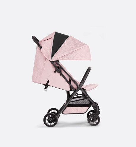 Stroller • Powder Pink Water-Repellent Cannage Canvas