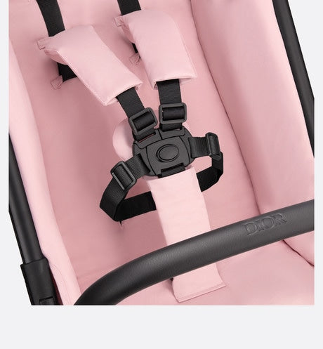 Stroller • Powder Pink Water-Repellent Cannage Canvas