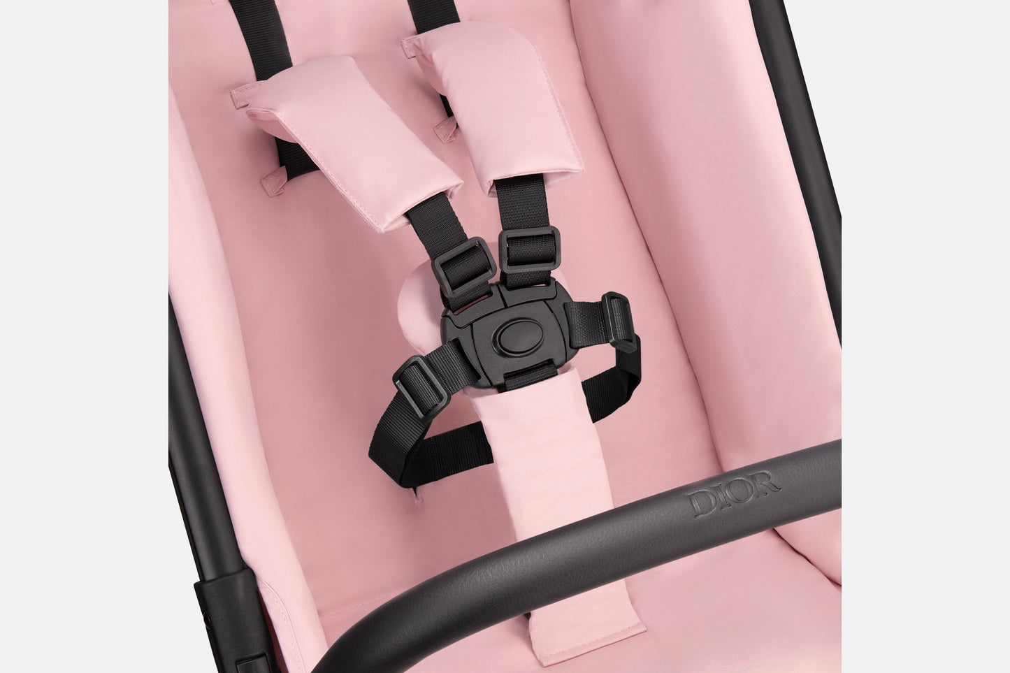 Stroller • Powder Pink Water-Repellent Cannage Canvas