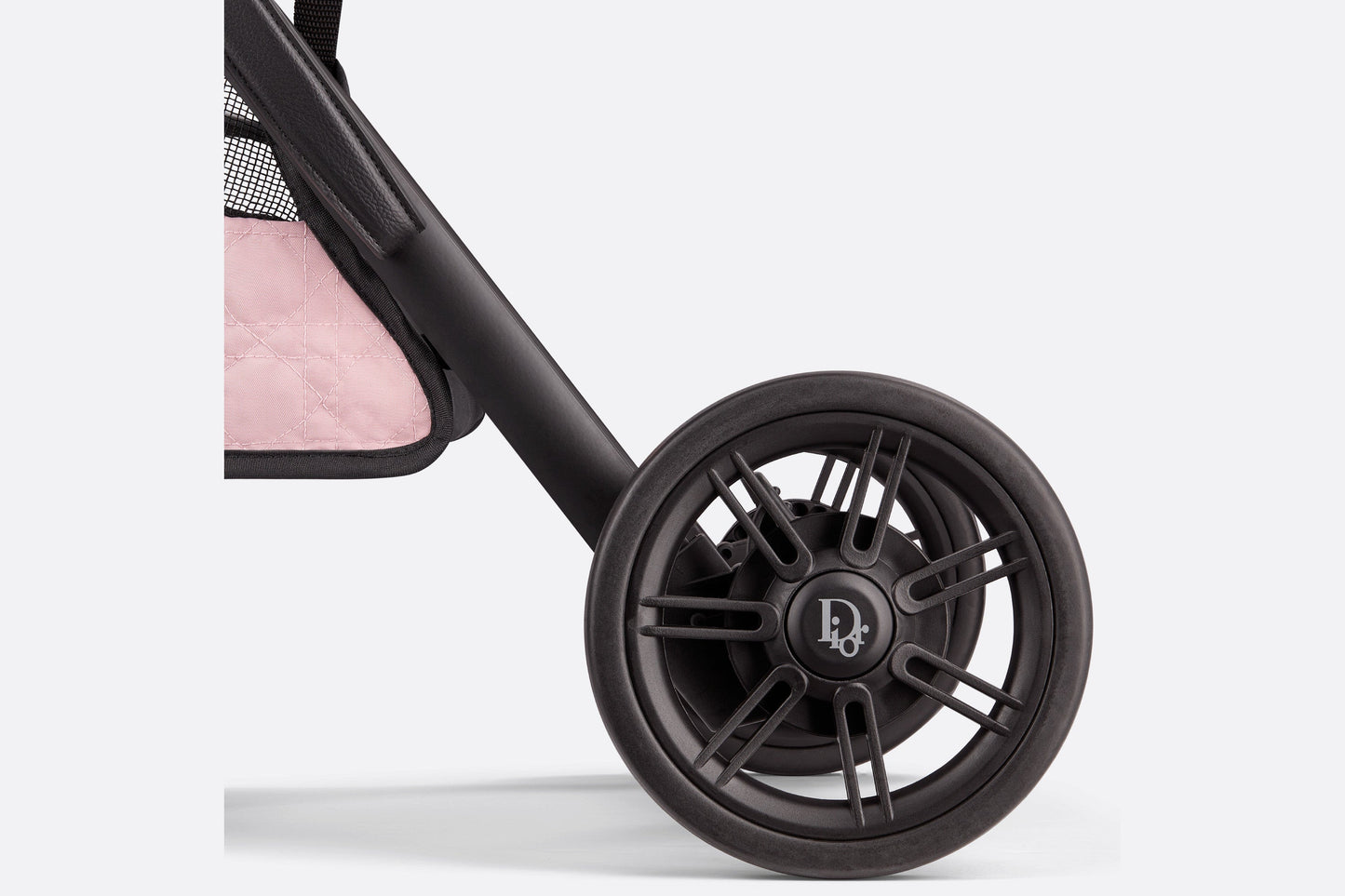 Stroller • Powder Pink Water-Repellent Cannage Canvas