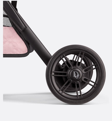 Stroller • Powder Pink Water-Repellent Cannage Canvas