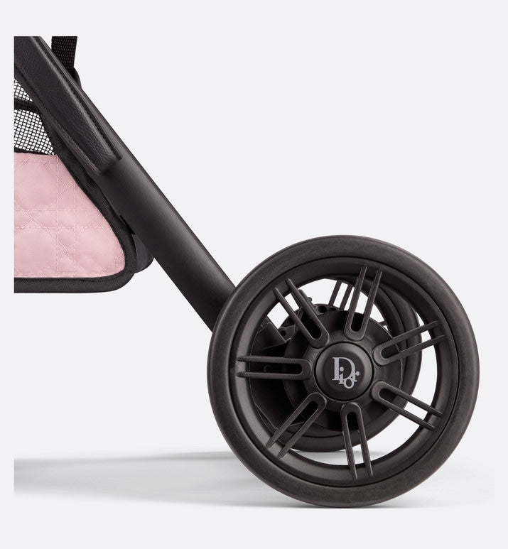 Stroller • Powder Pink Water-Repellent Cannage Canvas