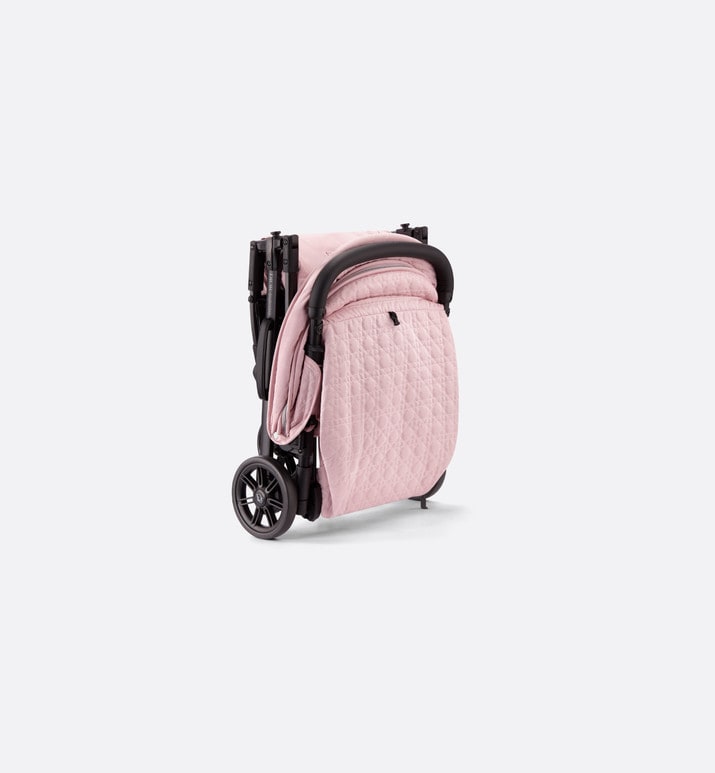 Stroller • Powder Pink Water-Repellent Cannage Canvas