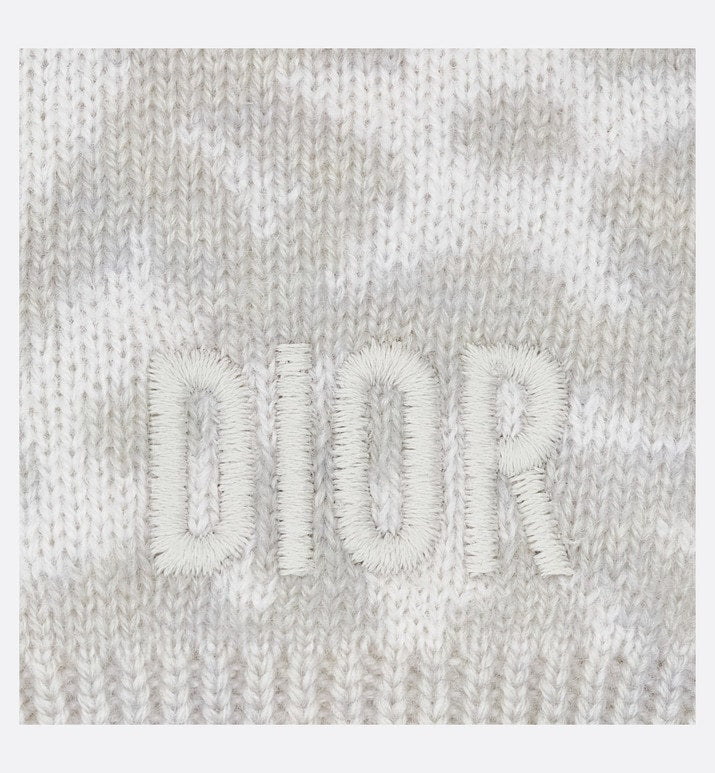 Baby Pants • Ivory Wool and Cashmere Jacquard Knit with Gray Stars