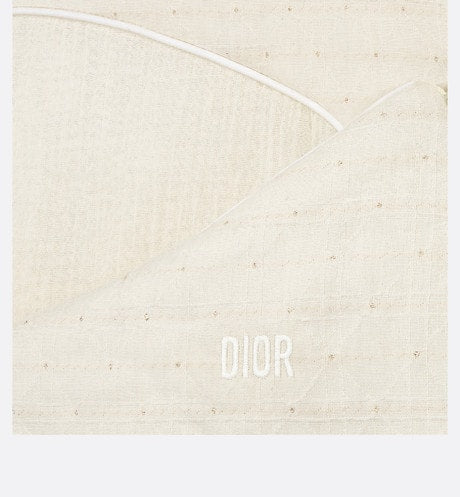 Sleeping Bag • Ivory Cotton Voile with Gold-Tone Cannage