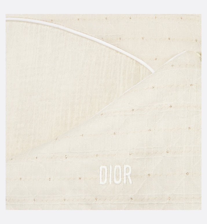 Sleeping Bag • Ivory Cotton Voile with Gold-Tone Cannage