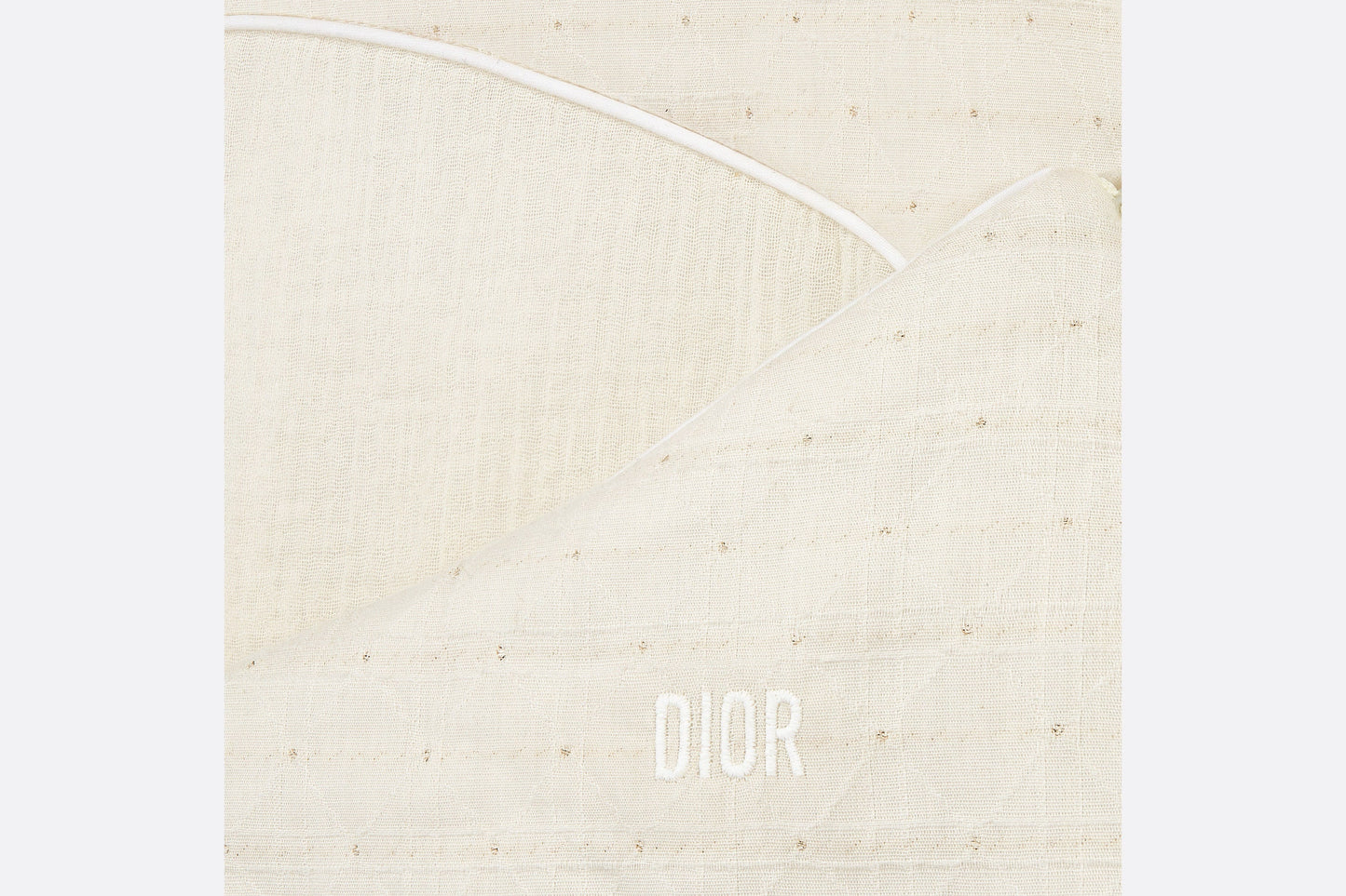 Sleeping Bag • Ivory Cotton Voile with Gold-Tone Cannage