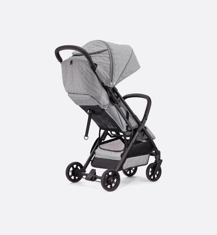 Stroller • Gray Water-Repellent Cannage Canvas