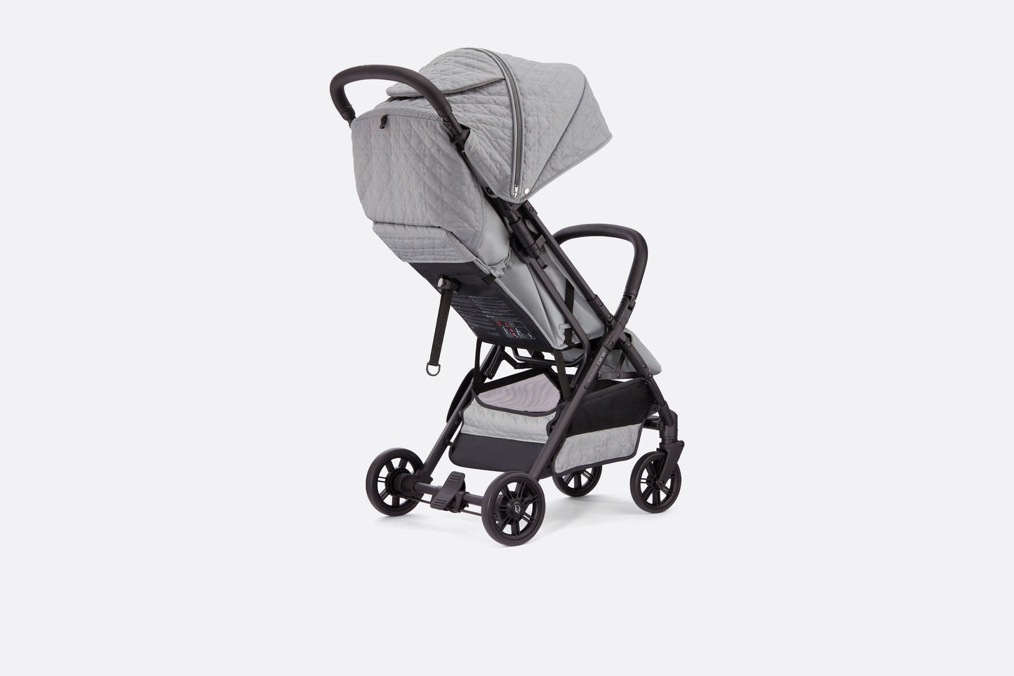 Stroller • Gray Water-Repellent Cannage Canvas