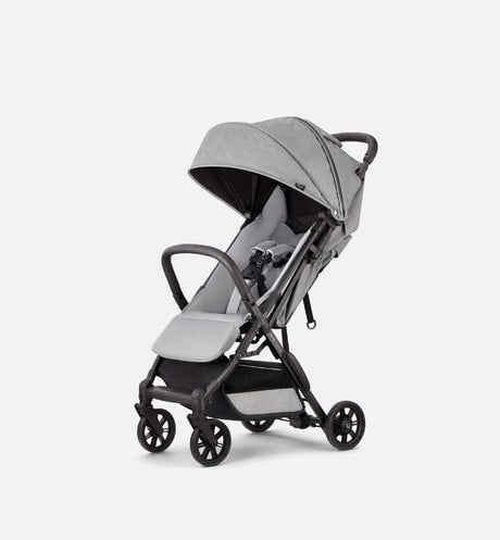 Stroller • Gray Water-Repellent Cannage Canvas