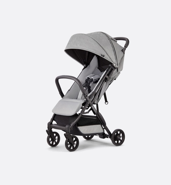Stroller • Gray Water-Repellent Cannage Canvas