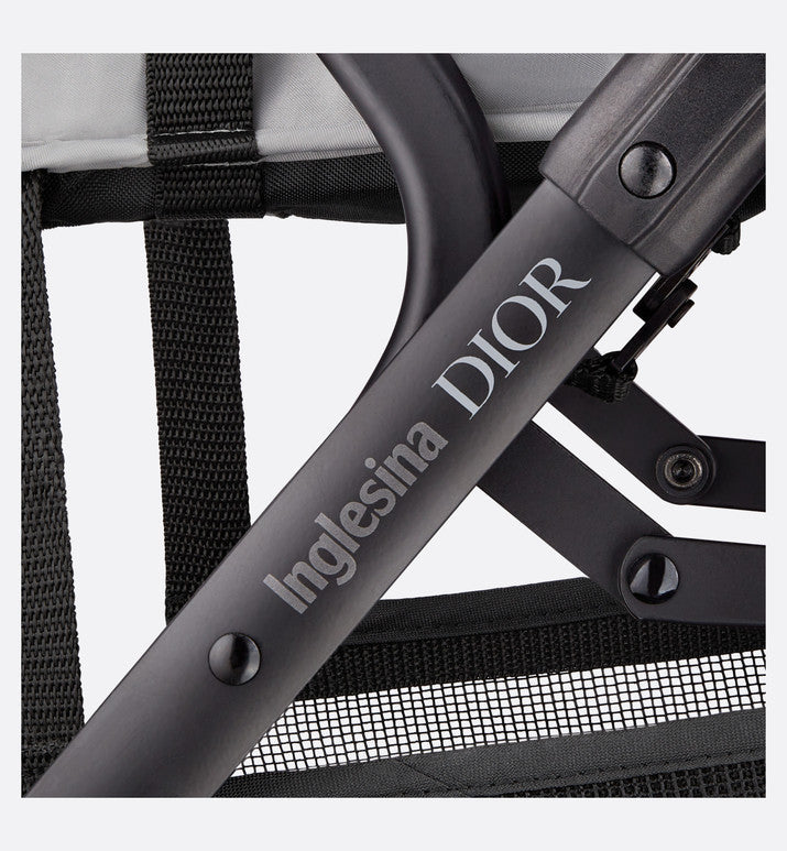 Stroller • Gray Water-Repellent Cannage Canvas