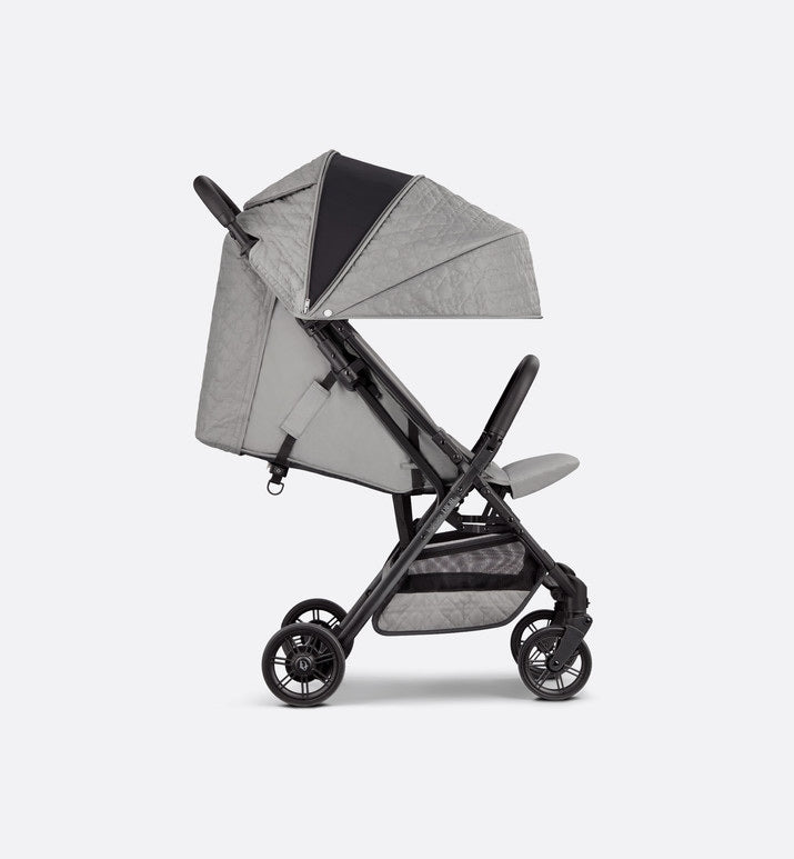 Stroller • Gray Water-Repellent Cannage Canvas